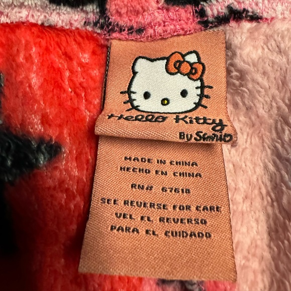 Vintage Sanrio Hello Kitty Fleece Pajamas Pants Limited Edition Rare Women Large - Picture 5 of 6